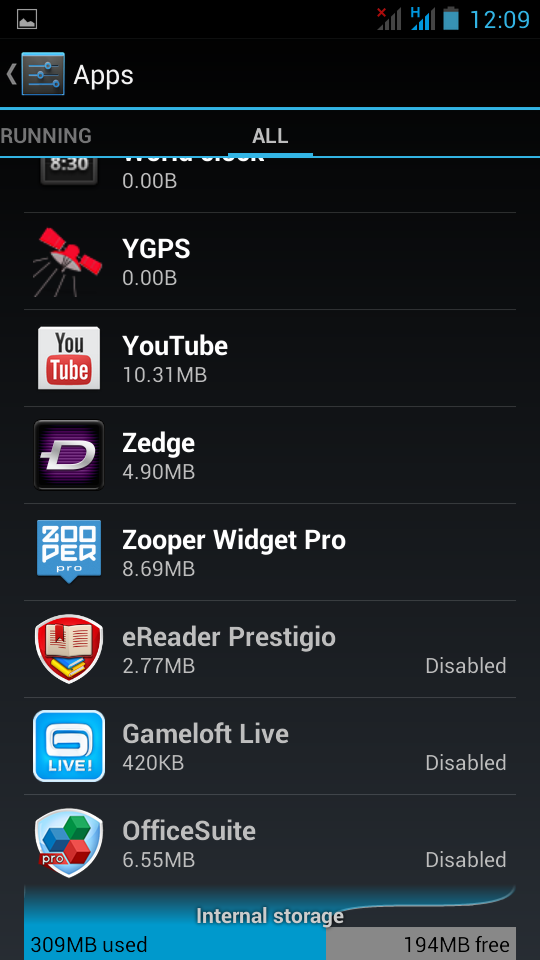 Pre-installed apps