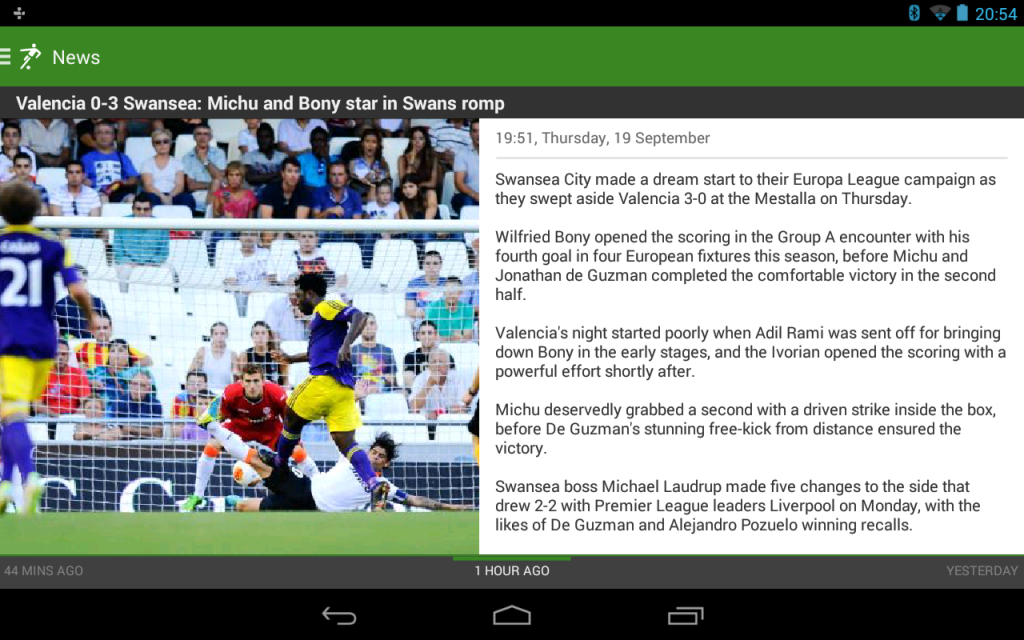 Main. THE Football App