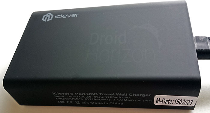 iClever Travel Wall Charger - Side View