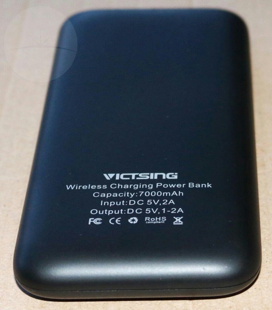 VicTsing Wireless Power Bank - Back