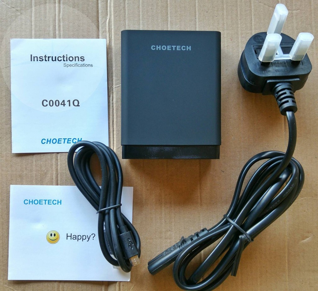 Choetech Charger - Contents