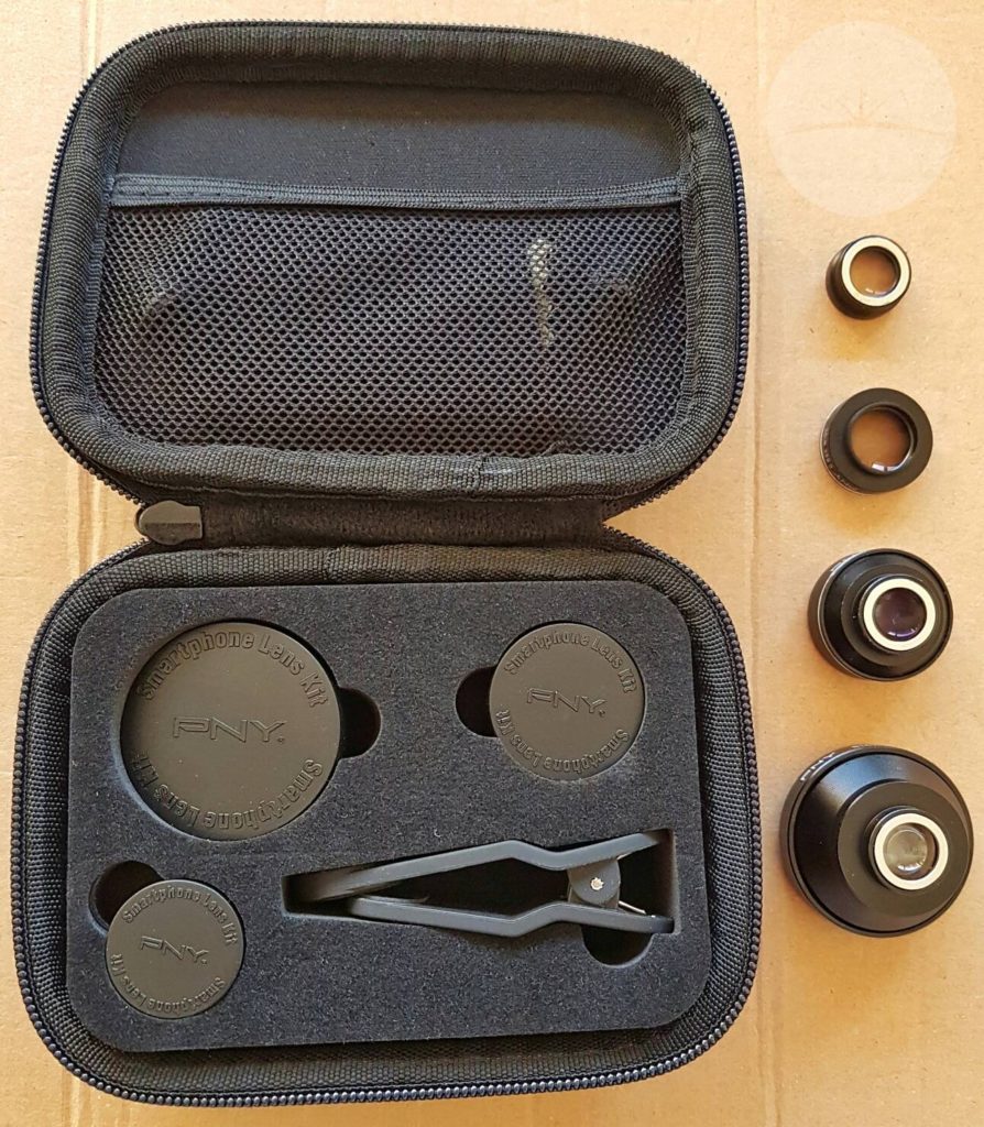 PNY Lens Kit - Open Case and Lenses