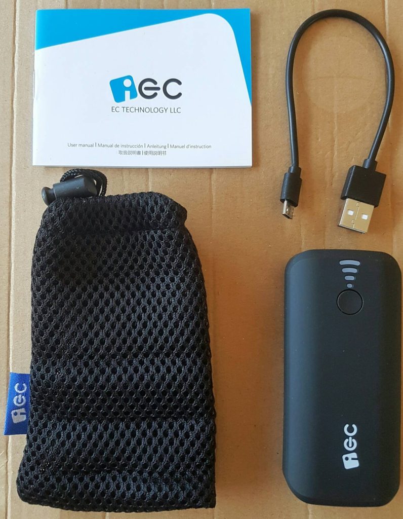 EC 5200mAh Power Bank - Contents