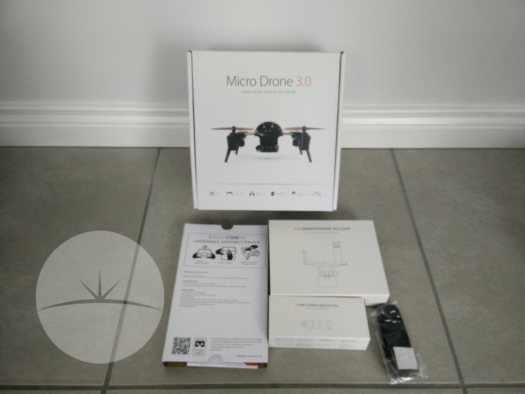 box contents micro drone 3.0