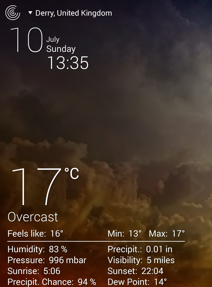 screenshot weather live