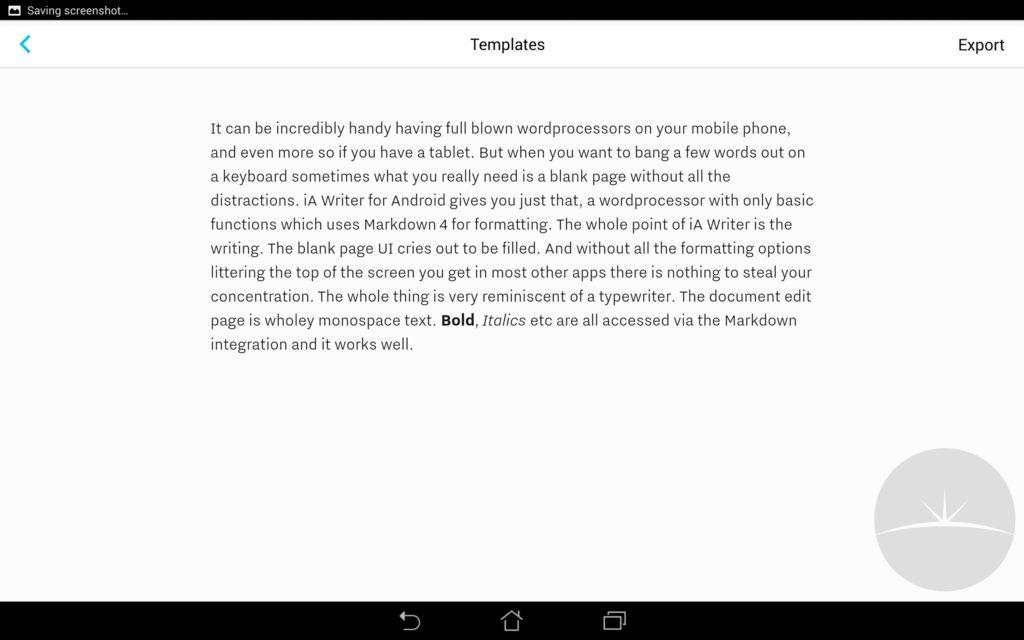 ia writer for android