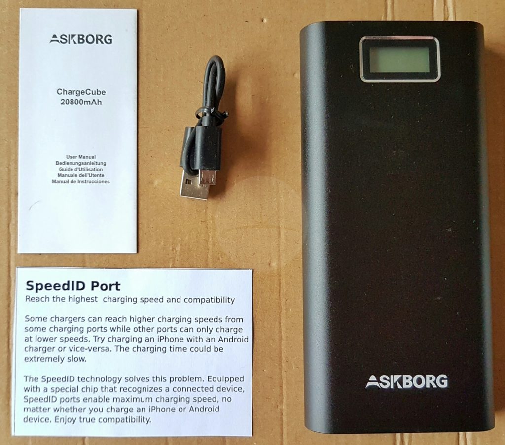 Askborg ChargeCube M021 - Contents