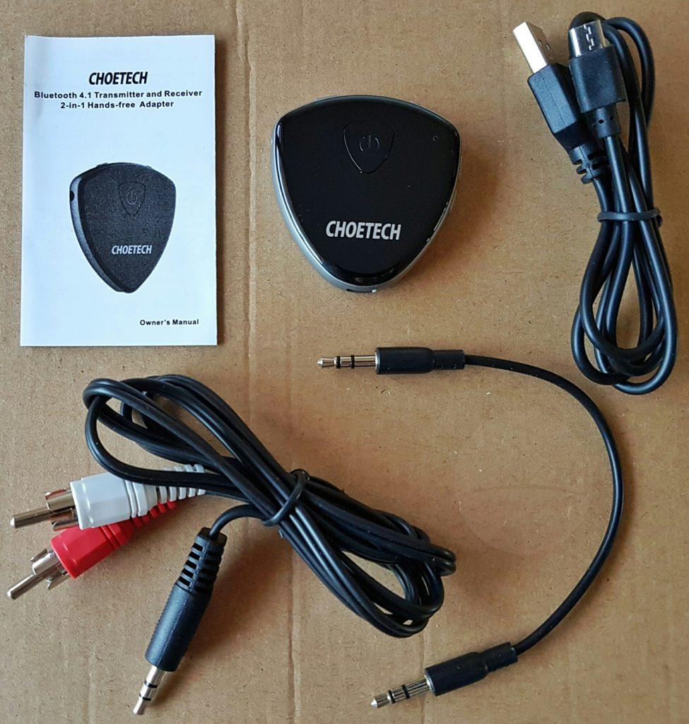 Choetech Bluetooth Tx Rx - Contents