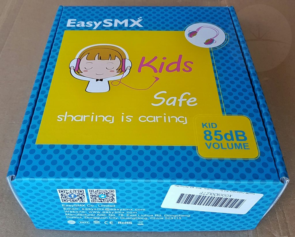 EasySMX Kids Headphones - Box