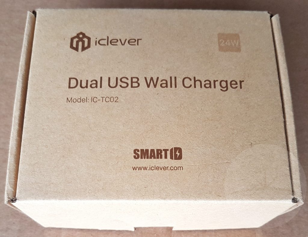 iClever UK Dual Port Charger - Box