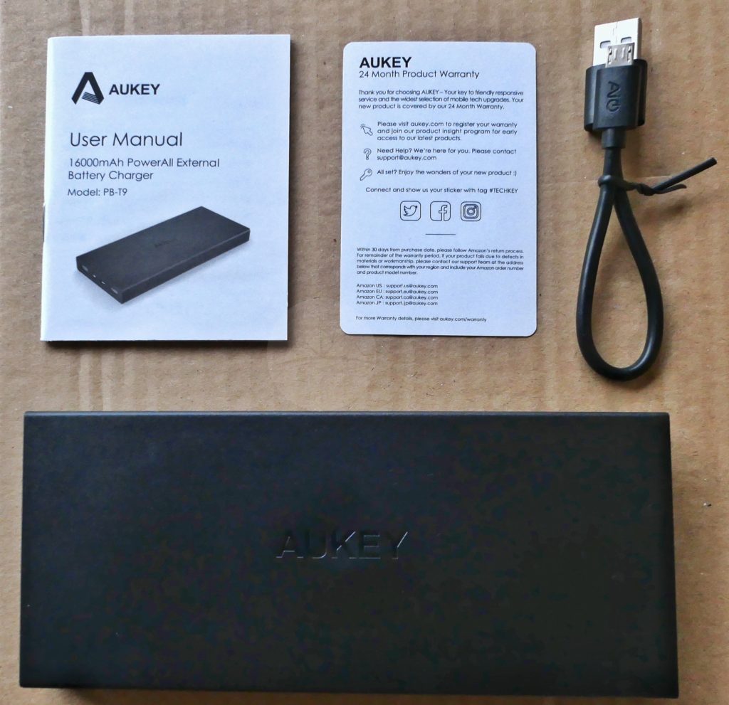 Aukey PB-T9 - Contents