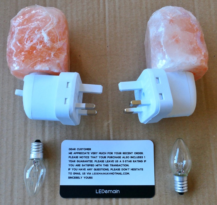LEDemain Salt Lamps - Contents