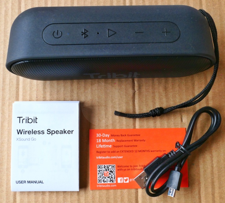 Tribit XSound Go - Contents