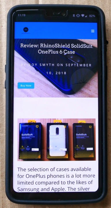 Review: RhinoShield CrashGuard OnePlus 6 Bumper Case - DroidHorizon