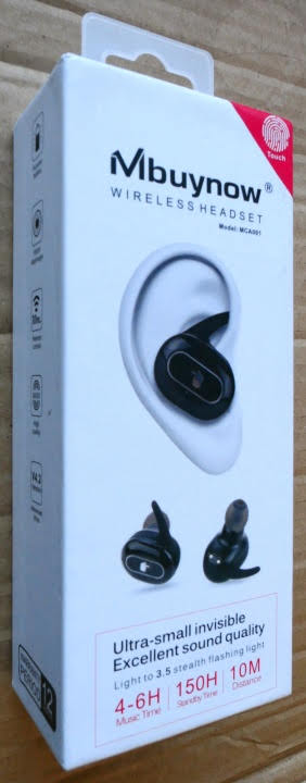 Mbuynow Touch-TWS Wireless Earphones - Box