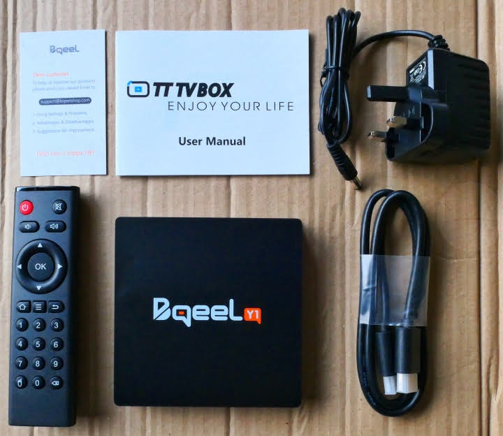 Bqeel Y1 TV Box - Contents