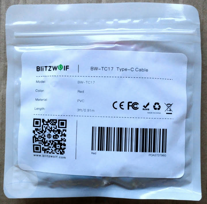 BlitzWolf BW-TC17 - Packaging