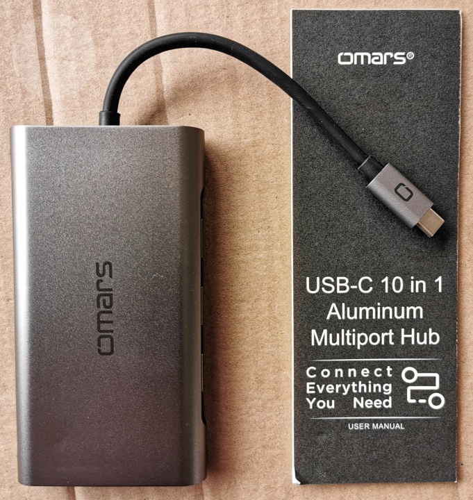 Omars USB-C 10-Port Hub - Contents
