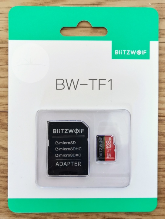 BlitzWolf BW-TF1 128GB Micro SD Card - Packaging