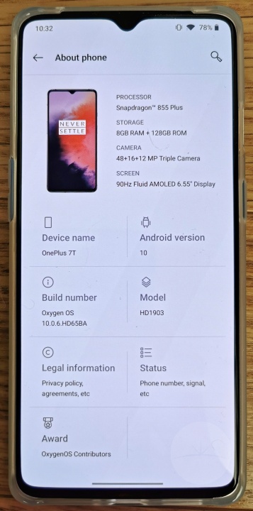 OnePlus 7T - Specs