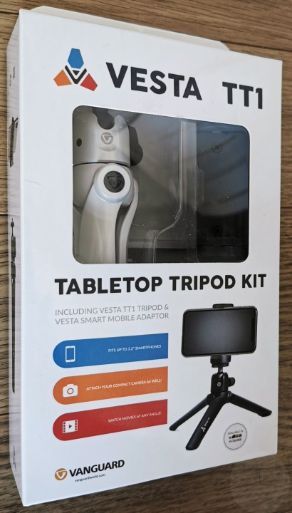 Vanguard Vesta TT1 Tabletop Tripod - Box