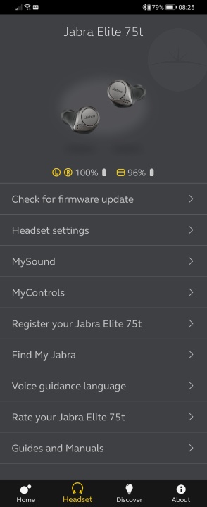 Jabra Elite 75t - Sound+ Settings